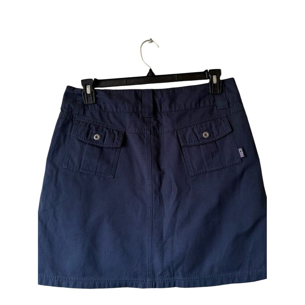 Patagonia Women's Skirt Size 12 Blur Organic Cotton Blend Pockets - Picture 3 of 5